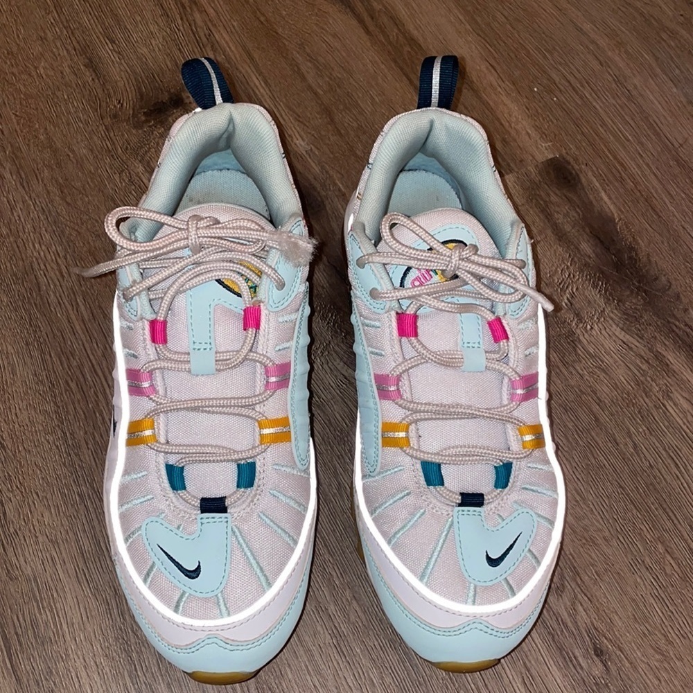 Nike Women's Air Max 98 Teal Tint Nightshade-Spirit White CI9897 300 Size 8